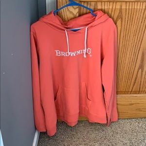 Pink/ coral pullover sweatshirt browning xxxl